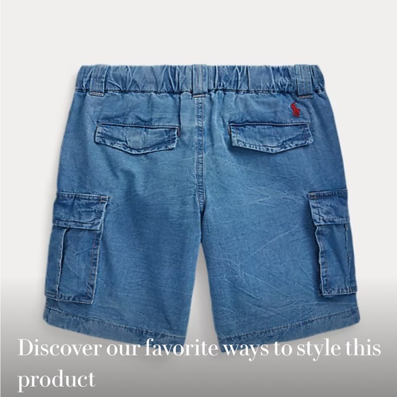 Polo Ralph Lauren Cotton Ripstop Cargo Shorts. Size 14 - Picture 2 of 14